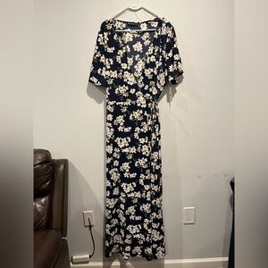 Fashion to Figure Navy and White Floral Maxi Dress